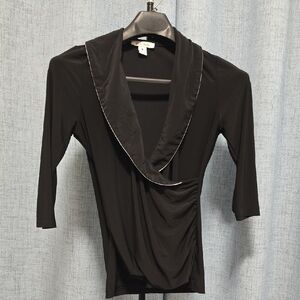 White House Black Market Black Top Size Medium